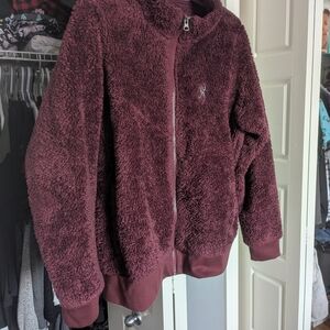 Browning Burgundy Fleece Jacket - Women XL